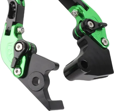 Image de 1 paire de poignées d'embrayage pour moto, rabattables, en alliage d'aluminium, 6 vitesses, levier de frein réglable pour guidon pour 250 Z250 2013 à 2021