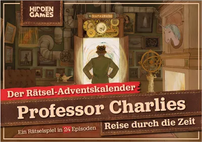 Immagine prodotto di Giochi nascosti - Calendario dell'Avvento con puzzle - Il viaggio nel tempo di Charlie - Tedesco - Un gioco in 24 episodi, gioco di escape room