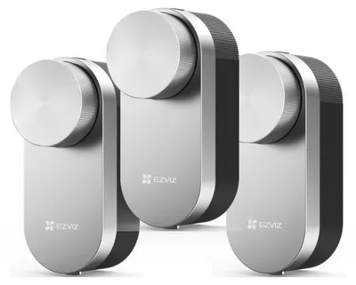 Obrázek produktu pro EZVIZ DL01 Pro, inteligentní zámek dveří s dálkovým přístupem a Bluetooth, sada 3 kusů