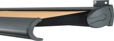 Produktbild von SOLUNA Kassettenmarkise Exclusiv 4x2 Stoff Dessin 0034 Gestell RAL 7016 anthrazitgrau Antrieb rechts inkl. Motor und Wan