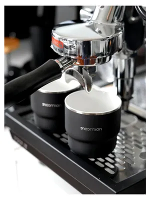 Produktbild von Espresso-Kaffeetassen, 200 ml, doppelwandige Edelstahl-Kaffeetassen, 2 Stück, Schwarz