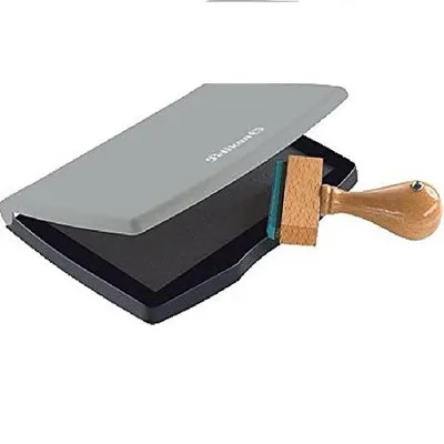 Obrázek produktu pro Pelikan Stempelkissen im Kunststoff-Gehäuse - Schwarz - Grau - Kunststoff - 110 mm - 70 mm
