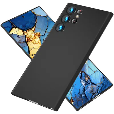 Image de NALIA Hardcase extrêmement fin pour Samsung Galaxy S24 Ultra Coque, 0,3mm Ultra mince Housse de protection Slim Noir Opaque
