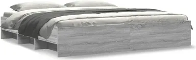 Obrázek produktu pro vidaXL Rám postele bez matrace Grey Sonoma 180x200 cm materiál na bázi dřeva