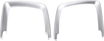 Imagen del producto de Cubierta decorativa para el marco del interruptor de las luces delanteras, compatible con los modelos BMW Serie 1, 2, 3, 4, X5 y X6 (series F20, F22, F30, F32), color plateado