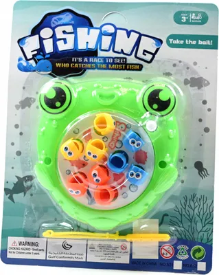 Produktbild von Angelspiel für Kinder - Magnetisches Fischfangspiel - Geschicklichkeitsspiel Klassiker