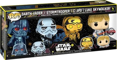 Produktbild von Funko POP! Star Wars 4er-Pack Vinyl-Figuren – Exklusive Edition
