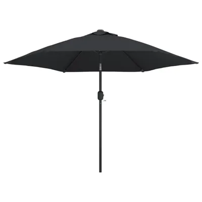 Zdjęcie produktu dla vidaXL Parasol z metalowym drążkiem 300 cm czarny
