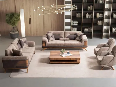 Produktbild von Wohnzimmer Set 3+3+1 – Eleganz und Komfort für Ihr stilvolles Zuhause.