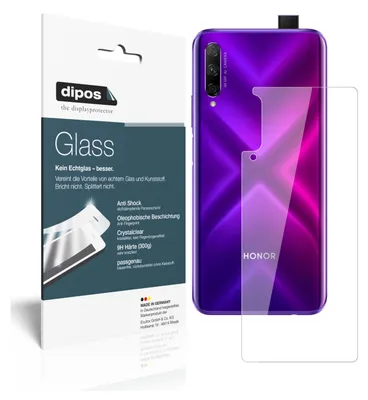 Produktbild von 2x Schutzfolie für Honor 9X Pro Rückseite - Anti-Shock 9H Folie dipos Glass Kunststoffglas
