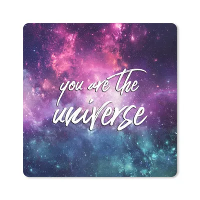 Produktbild von MuchoWow® Mauspad Mousepad Sprichwörter - 'Du bist das Universum' - Zitate - Raum - Jungen - Mädchen - Kinder 30x30 cm - Mousepads - Maus Mat - Pad - Mausunterlage - Gaming