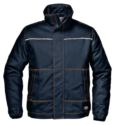 Produktbild von Sir Safety Polytech gefütterte flammhemmende Arbeitsjacke antistatisch dunkelblau, M, Dunkelblau