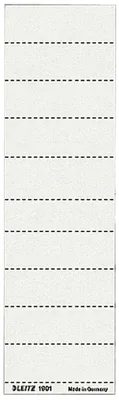 Produktbild von LEITZ Blanko Beschriftungsschildchen (B)60 x (H)21 mm weiß 4-zeilig 100 Stück