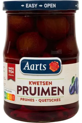 Obrázok produktu pre Aarts Kwetsen Slivky v sirupe 560 g – Sladké, šťavnaté slivky ako dezert