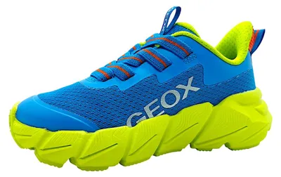 Immagine prodotto di Geox Flexyper Fast, scarpe da bambino, sneakers basse, blu, per il tempo libero