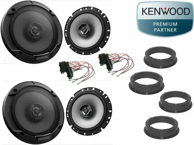 Produktbild von Kenwood passend für VW Golf 4 IV Lautsprecher Boxen Set Tür Vorn + Hinten 600 W