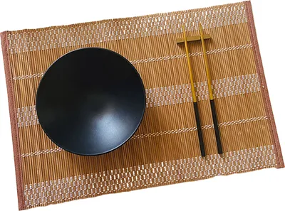 Produktbild von Gewebtes Tischset aus Bambus, rechteckige Form, verdickt, hitzebeständig, ölbeständig, rutschfest, für Partys, Hochzeiten, Bankette, Tischdekoration, Esszimmer, Küchenmatte