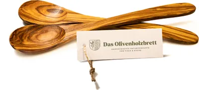 Produktbild von 2er Set Löffel aus Olivenholz 30 cm
