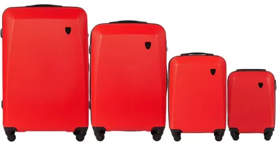ZESTAW 4 WALIZEK WINGS PLOVER RED - zdjęcie 1