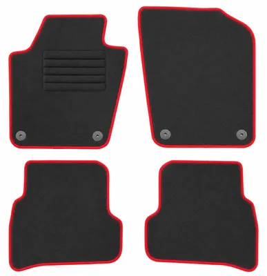 Produktbild von Fußmatten-Set für VW Polo 6R, 06/2009-08/2017, 4-teilig, Schwarz