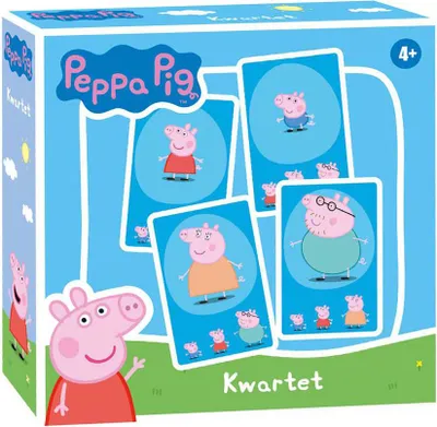 Image de Tactic Quartet, Peppa Pig, Jeu de cartes, Familles heureuses, 4 ans(a), 15 min, Jeu de famille