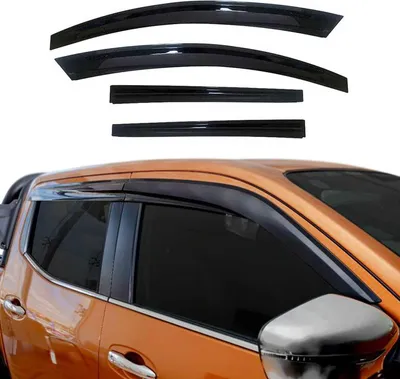 Obrázok produktu pre 4x veterný deflektor pre VW Amarok 2011-2021 tmavý akryl