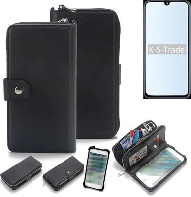 Produktbild von K-S-Trade 2in1 Handyhülle Schutzhülle kompatibel mit Samsung Galaxy S10 5G  & Portemonnee Cover Handy Hülle Case Etui Geldbörse Wallet Bookstyle