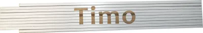 Produktbild von Timo Buchenholz Zollstock 2m, weiß, Genauigkeitsklasse 3, gelaserte Skala