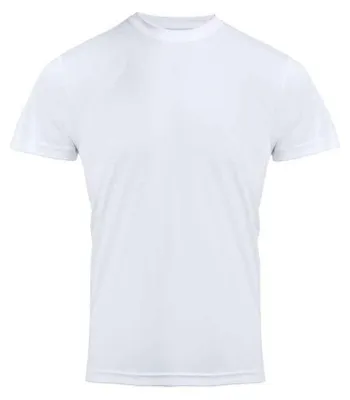 Productafbeelding van Premier - T-shirt met net aan de rug, uni, voor heren/dames, model LT2689 (maat S) (wit)