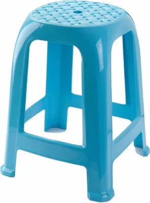 Produktbild von Plasticforte Hocker - hellblau - Kunststoff - 46,5 cm
