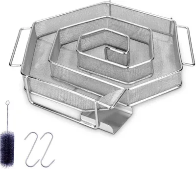 Produktbild von Kaltrauchgenerator aus Edelstahl - 21X18X5Cm - Spiralform Sparbrand Kaltrauchgenerator für Räucherofen - Cold Smoke Smoker Smok