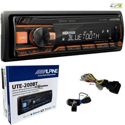 Produktbild von Alpine UTE-200BT Digitaler Medienreceiver 1 DIN Bluetooth MP3 WMA FLAC