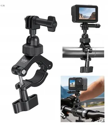 Zdjęcie produktu dla Uchwyt na kierownicę Rower Motocykl Hulajnoga 360 do GoPro SJCAM XIAOMI DJI / AC-94 / SKU: A0303