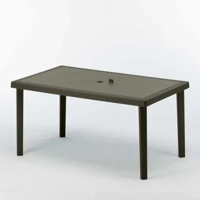 Immagine prodotto di Tavolo rettangolare in polirattan Grand Soleil Boheme 150x90 - Marrone