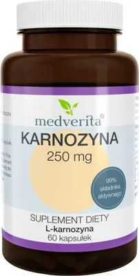 Produktbild von MEDVERITA Carnosin L-CARNOSIN 250 mg 60 Kapseln