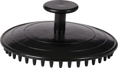 Produktbild von ELDORADO Massagestriegel für Pferde - rund - schwarz
