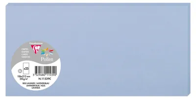 Zdjęcie produktu dla Karta DL Pollen by Clairefontaine, lawendowo-niebieska