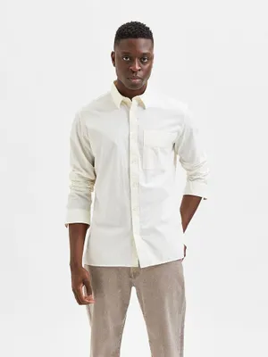 Produktbild von Selected Regular Axel Seersucker Langarmhemd Weiß 2XL Mann Weiß 2XL