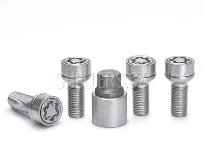 Obrázok produktu pre Bezpečnostné poistné skrutky M14x1,5x27 guľa R14, kľúč 17, SICUSTAR VN527R14, Mercedes