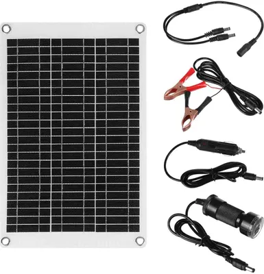 Image de 100W 12V ETFE Solar Panel Kit téléphone voiture batterie système de charge pour la maison en plein air camping