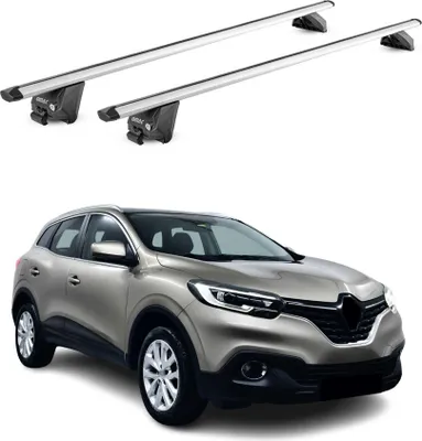 Zdjęcie produktu dla Bagażnik dachowy podstawowy do Renault Kadjar 2015-2022 100 kg aluminium srebrny 2 szt. ABE
