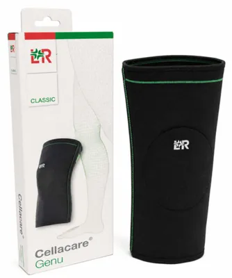 Produktbild von Kniebandage Cellacare Genu Classic schwarz-grün>>>>Gr. 4