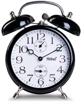 Productafbeelding van Mechanische Alarmklok met Dubbele Bel en Retro Design