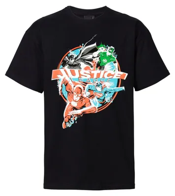 Produktbild von DC Comics Justice League T-Shirt für Männer Herren Helden Shirt Oberteil Schwarz L