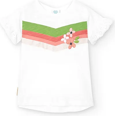 Produktbild von Boboli 228024 Kurzarm-t-shirt Weiß 9 Months Mädchen Weiß 9 Months