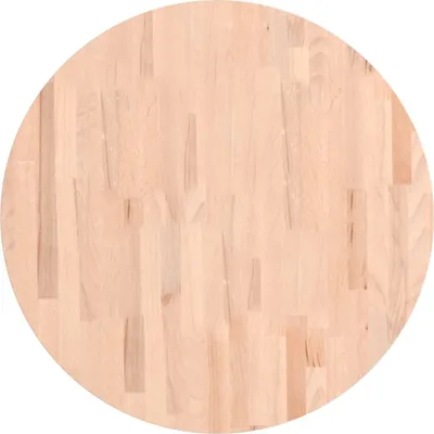Image de vidaXL Plateau de table Ø70x2,5 cm Rond en bois massif de hêtre