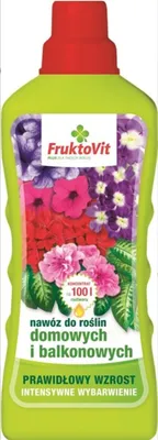 Produktbild von Fruktovit Dünger für Zimmer- und Balkonpflanzen, 1,1-kg-Flasche