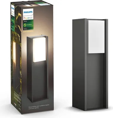 Image de Philips Hue White ambiance Outdoor Turaco Pedestal Anthracite Nouveau
