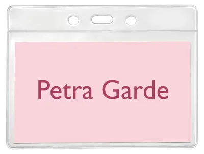 Immagine prodotto di Badge portanome 105x68 mm incolore senza clip