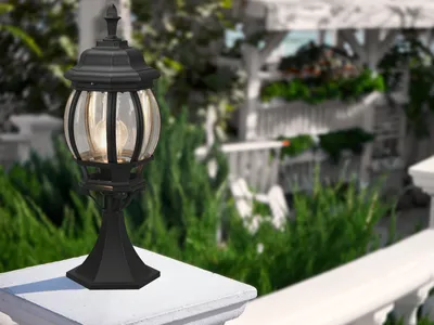 Produktbild von LED Sockelleuchte zur Wegbeleuchtung Gartenbeleuchtung, Gartenlaterne Höhe 49cm